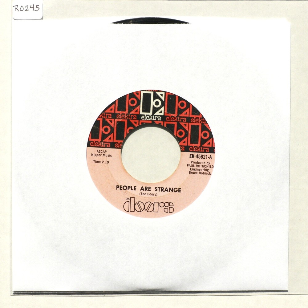 The Doors People Are Strange/Unhappy Girl 45 rpm Vinyl 7" Single Record EK-45621 - Picture 9 of 9